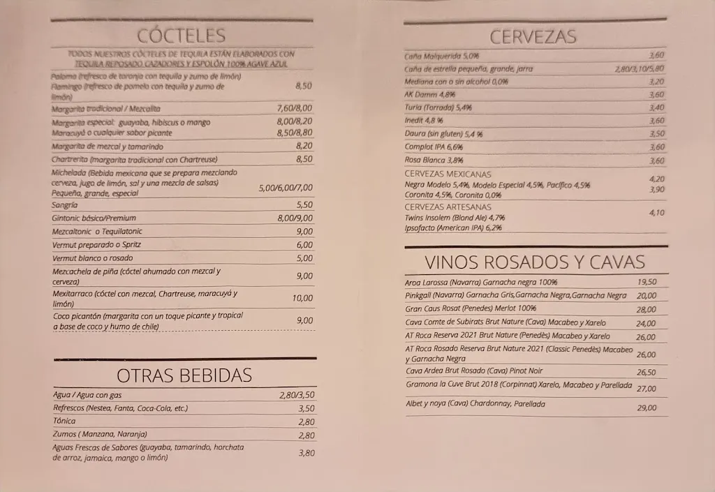 Menu_FRIDA Restaurant Tarragona_Tarragona_immagine_1