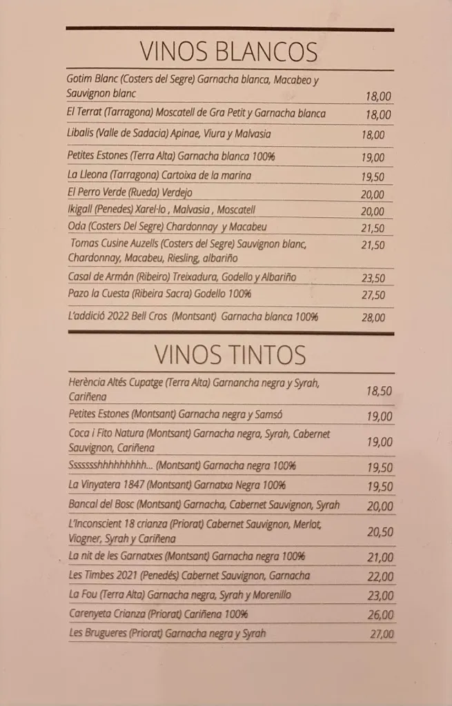 Menu_FRIDA Restaurant Tarragona_Tarragona_immagine_2