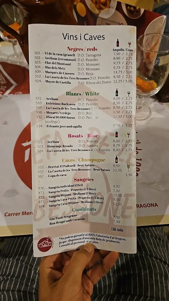 Menu_La caseta de les Tres Bessones_Tarragona_image_2