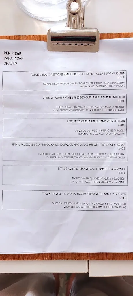 Menu_EL VERGEL VEGGIE RESTAURANT_Tarragona_image_4