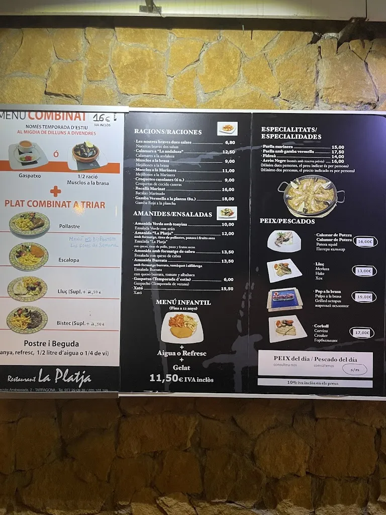 Menu_Restaurant La Platja_Tarragona_image_2