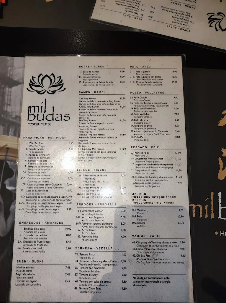 Menu_Mil Budas_Tarragona_image_2