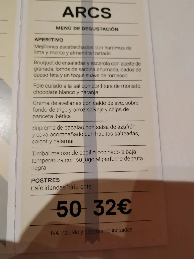 Menu_Arcs Restaurant_Tarragona_image_4