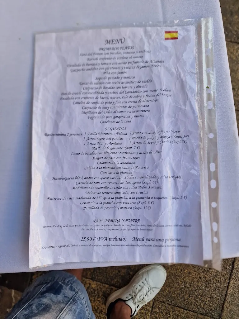 Menu_forum restaurant_Tarragona_image_2