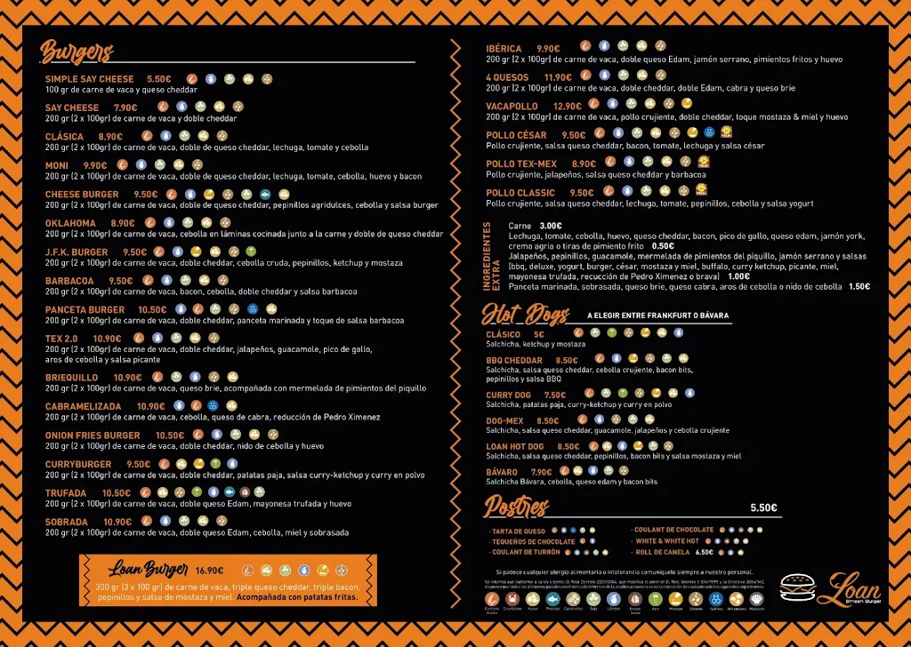 Menu_Loan Smash Burger_Garrucha_immagine_2