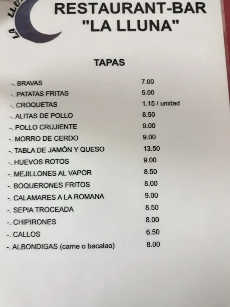 Menu_Restaurant La Lluna d'Ulldecona_Ulldecona_image_1