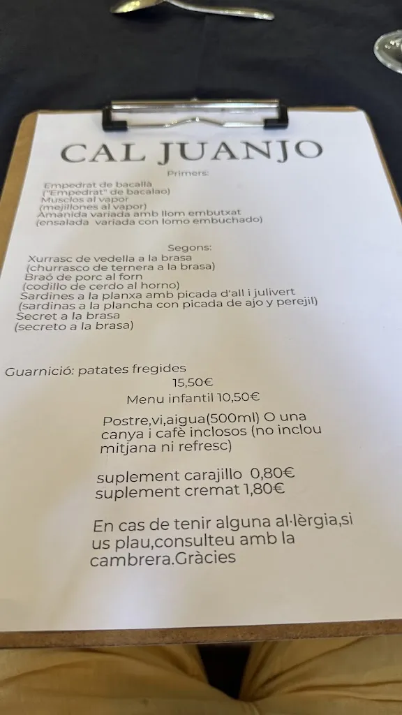 Menu_Restaurante Cal Juanjo_Ulldecona_image_1