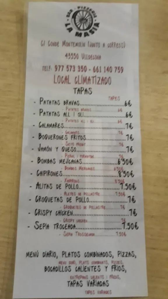 Menu_La Masia_Ulldecona_image_1