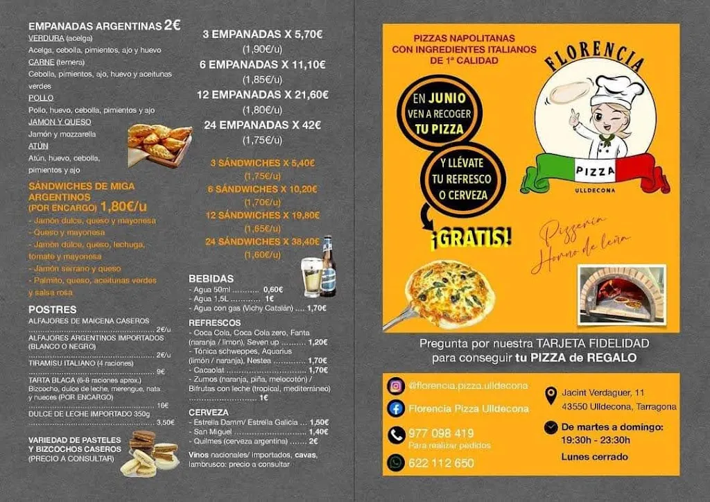 Menu_FLORENCIA PIZZAS Y EMPANADAS_Ulldecona_image_2