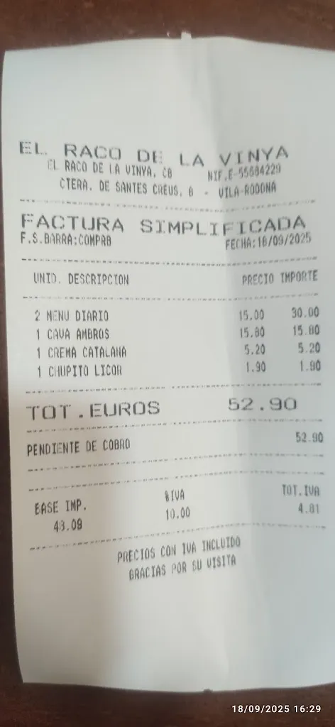 Yoly Acuario_El Racó de la Vinya_Vila-rodona_review