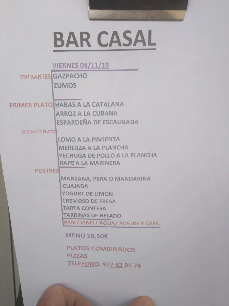 Menu_Bar Casal de Vila-rodona_Vila-rodona_immagine_2