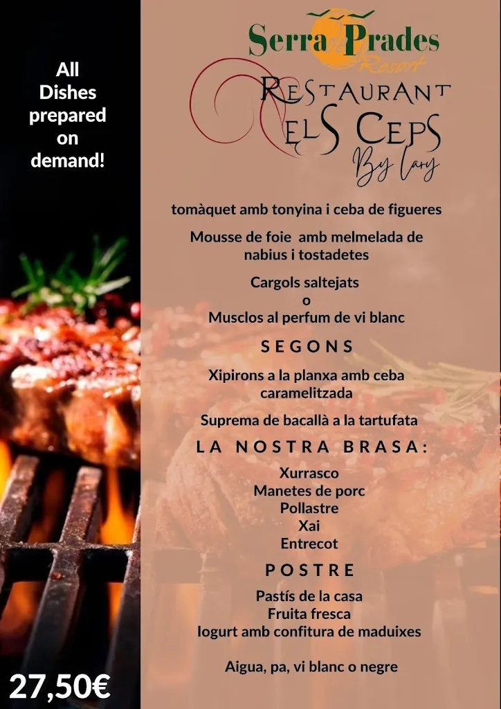 Menu_Restaurant Els Ceps_Vilanova de Prades_image_1