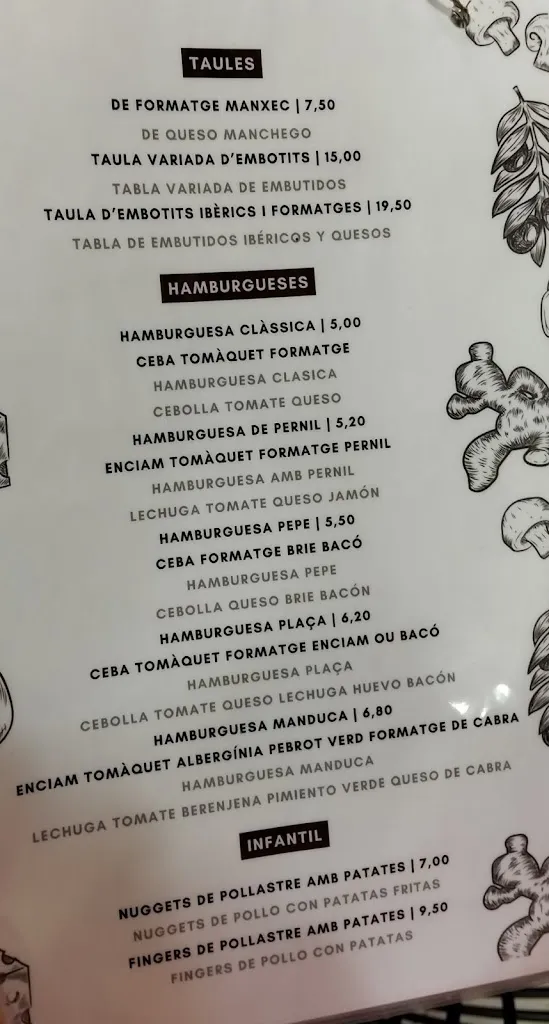 Menu_El Cafè de Vilanova_Vilanova dEscornalbou_image_1