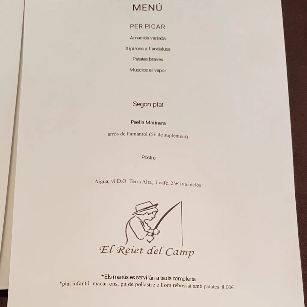 Menu_Bar Restaurant El Reiet del Camp_Vilanova dEscornalbou_image_3