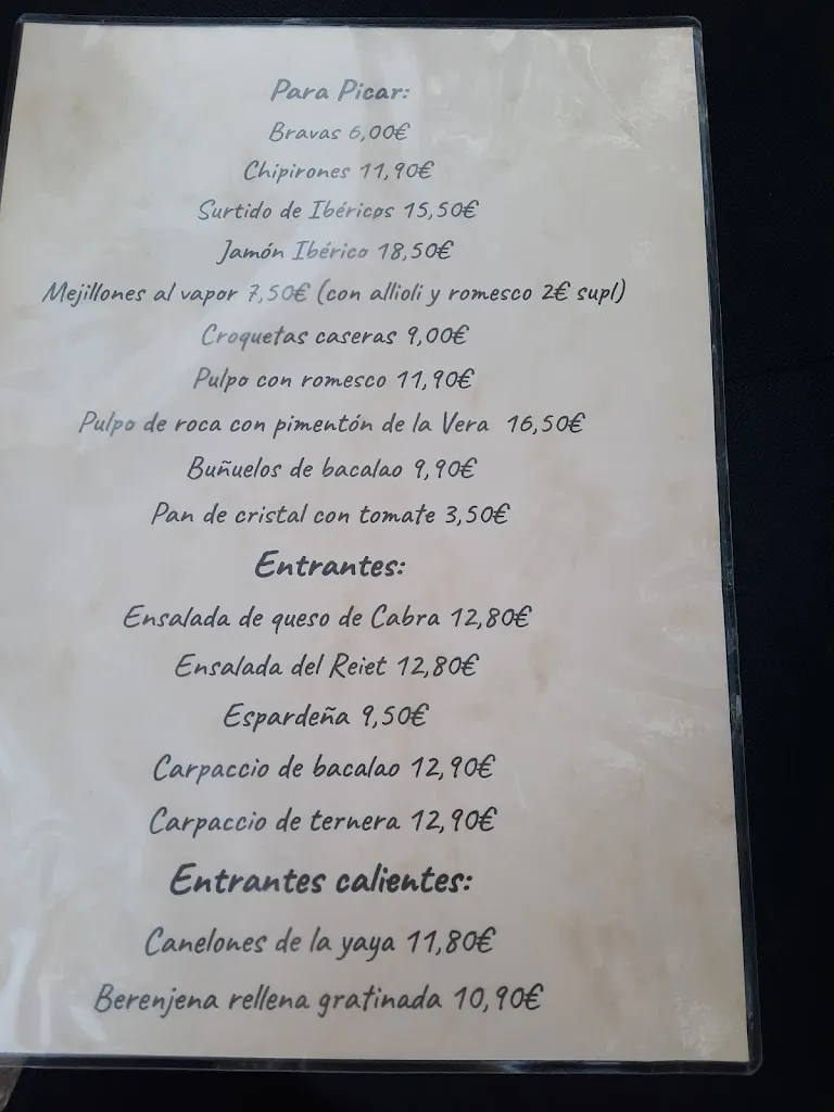 Menu_Bar Restaurant El Reiet del Camp_Vilanova dEscornalbou_image_4