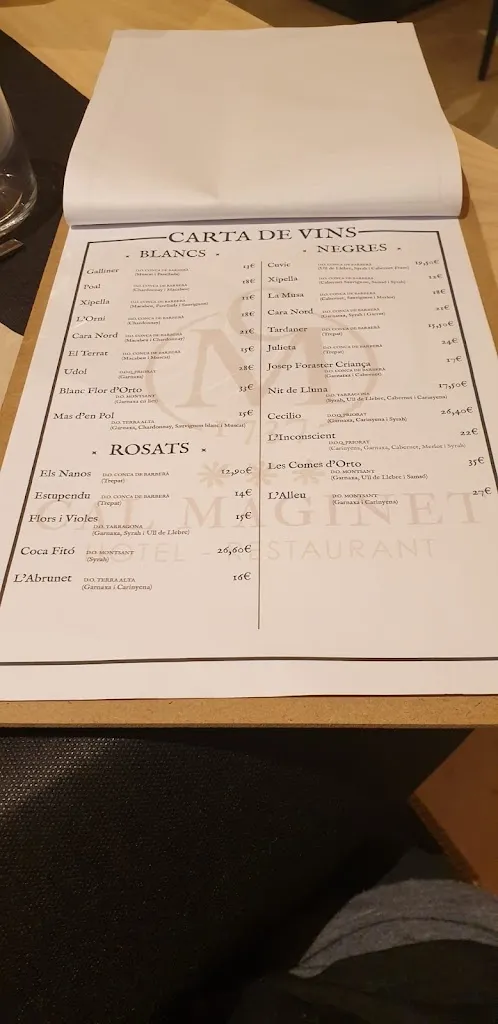 Menu_Restaurant Cal Maginet_Vilaverd_image_2