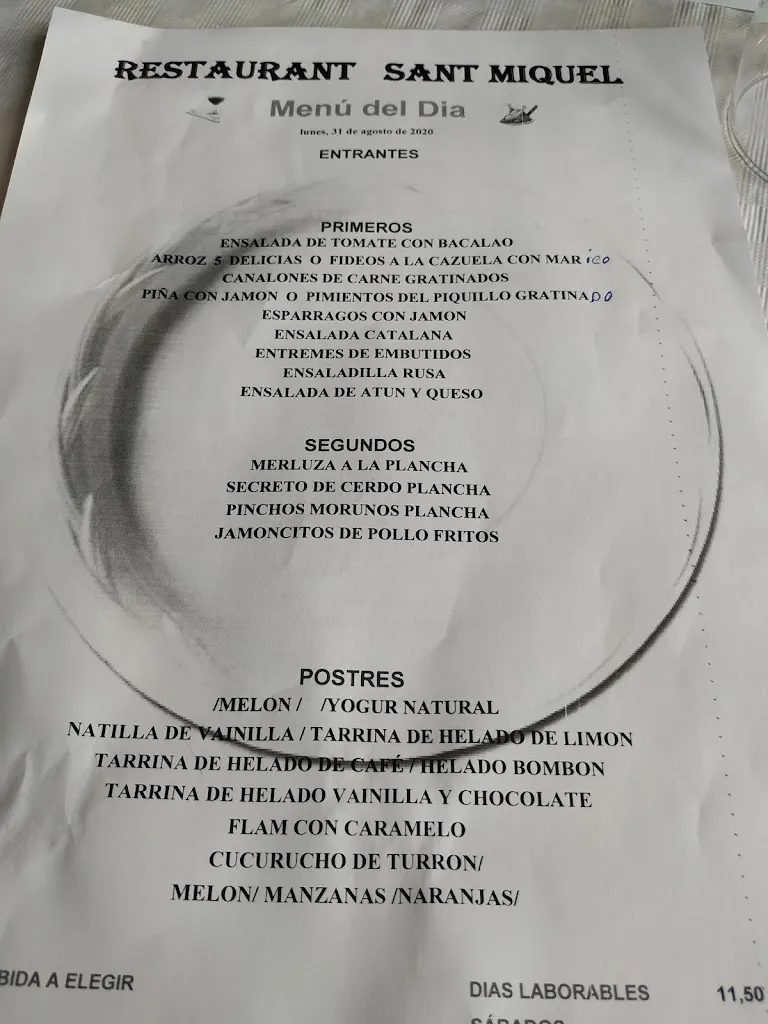 Menu_Bar Restaurant Sant Miquel_Vinebre_immagine_2