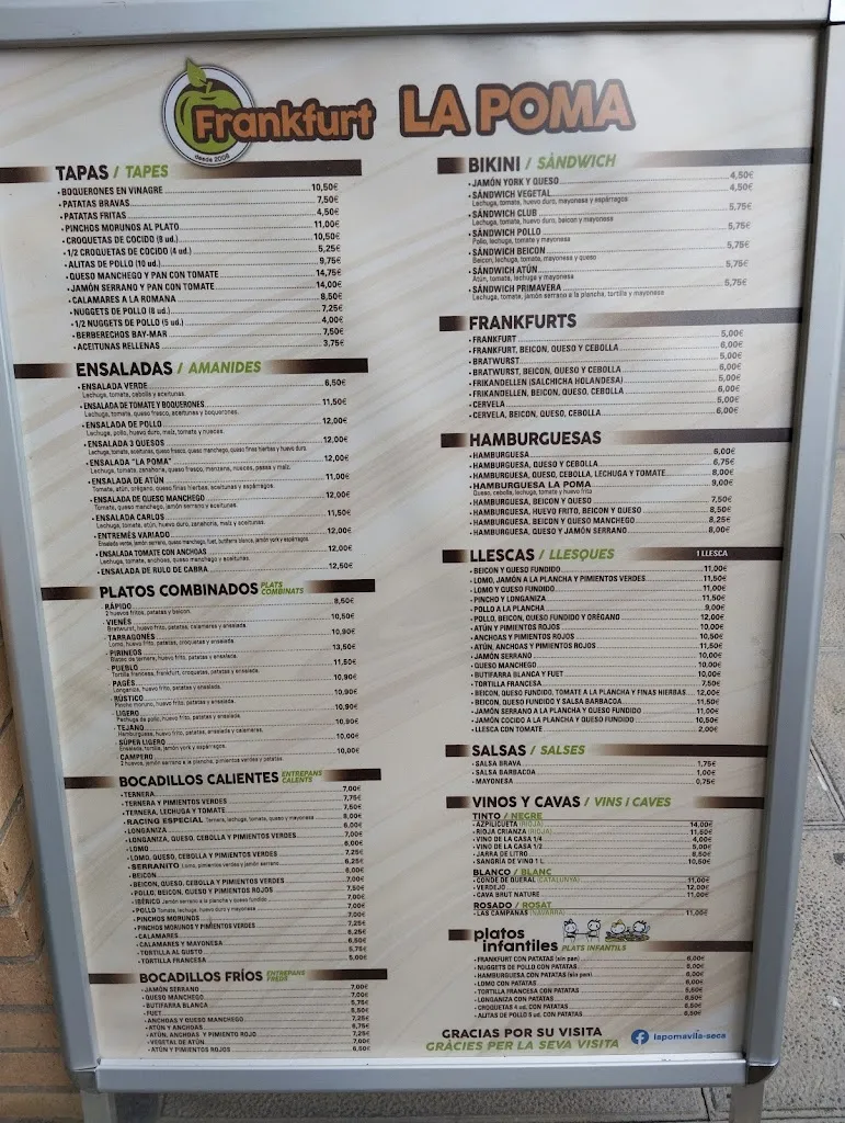 Menu_Restaurant La Poma_Vila-seca_image_1