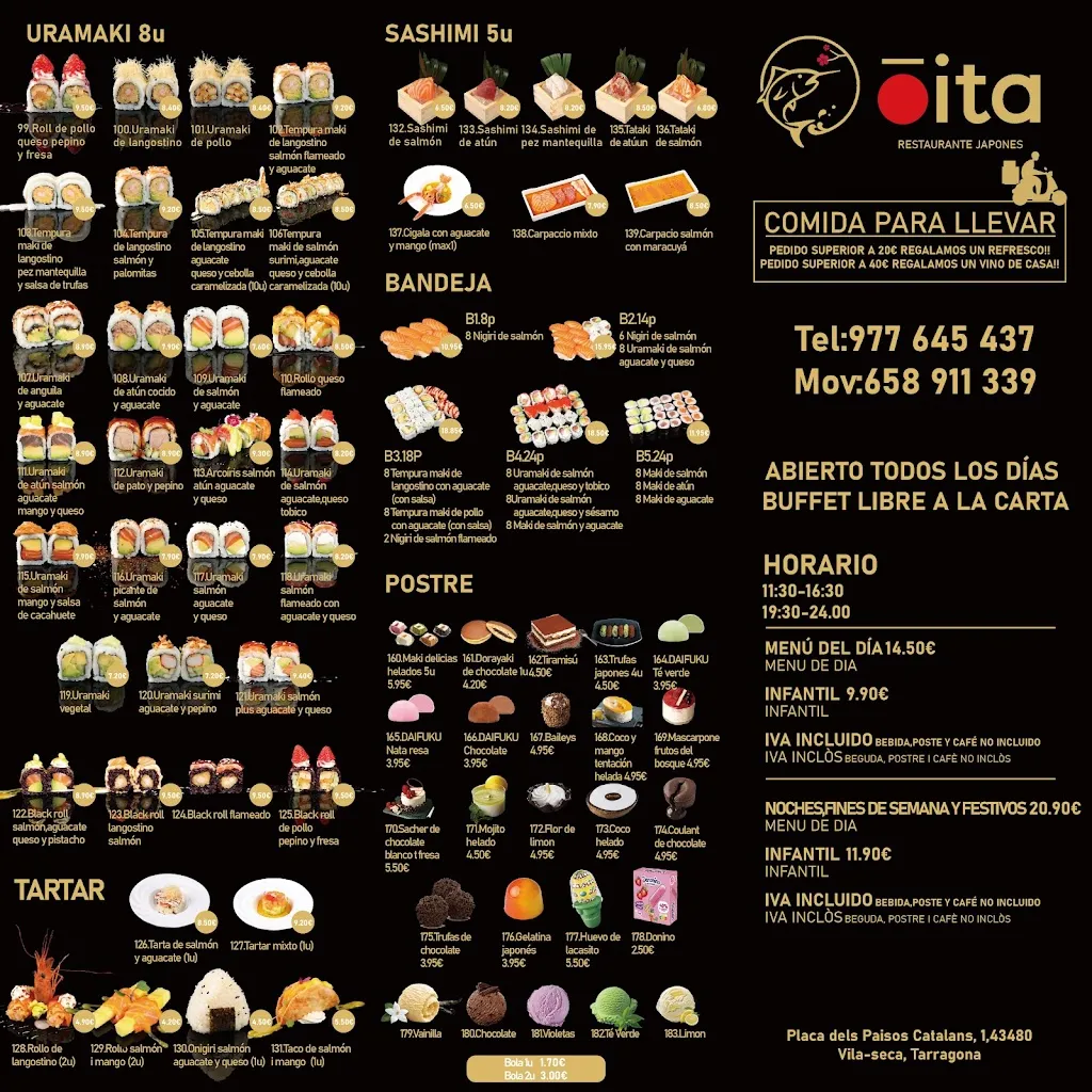Menu_oita vila-seca_Vila-seca_immagine_3
