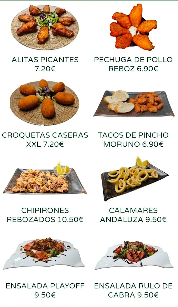 Menu_Playoff Gastropub_Vila-seca_image_1