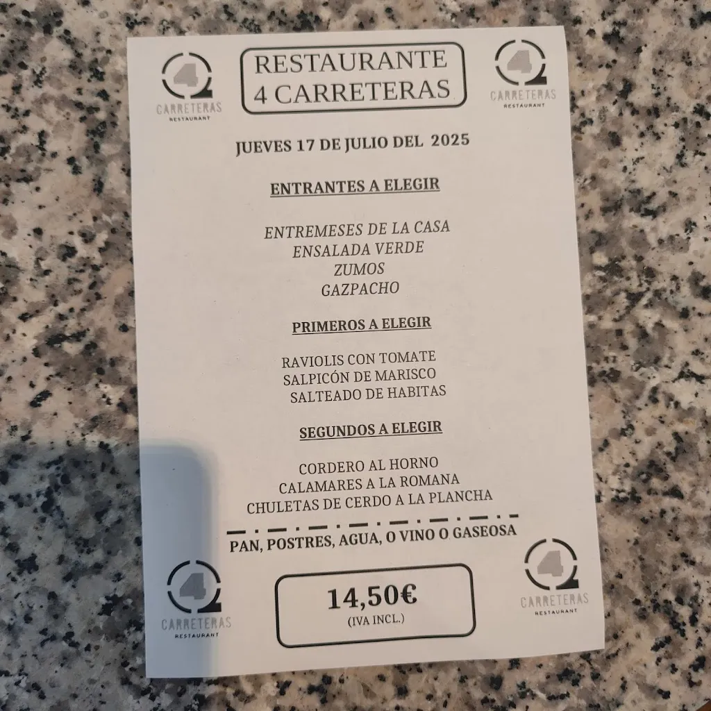 Menu_Restaurant 4 Carresteres_Vila-seca_image_1