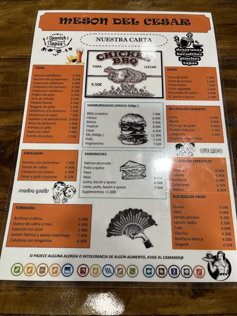 Menu_Bar y Restaurante Meson de Cesar_Vila-seca_image_3