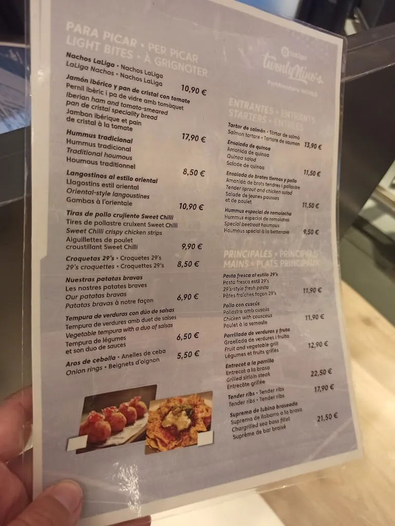 Menu_LaLiga TwentyNine's_Vila-seca_image_2