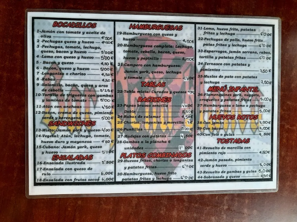 Menu_BAR RESTAURANTE 