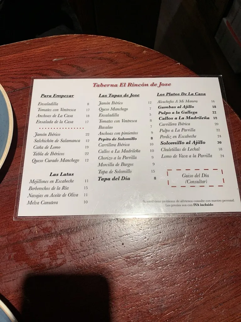 Menu_Taberna El Rincón de Jose_Josa_image_4