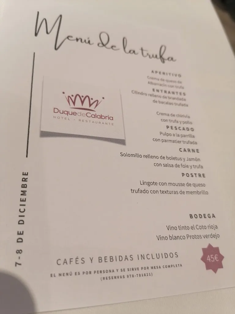 Menu_Duque De Calabria Restaurante_Manzanera_image_2