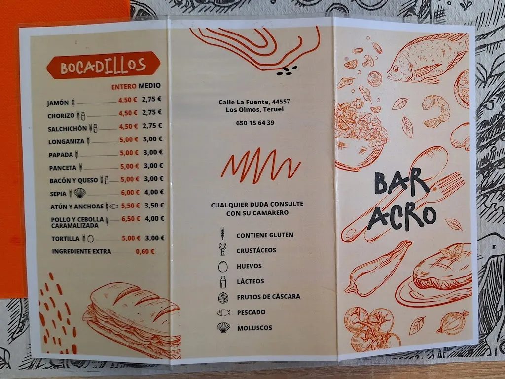 Menu_Bar Acro_Mata de los Olmos La_immagine_4