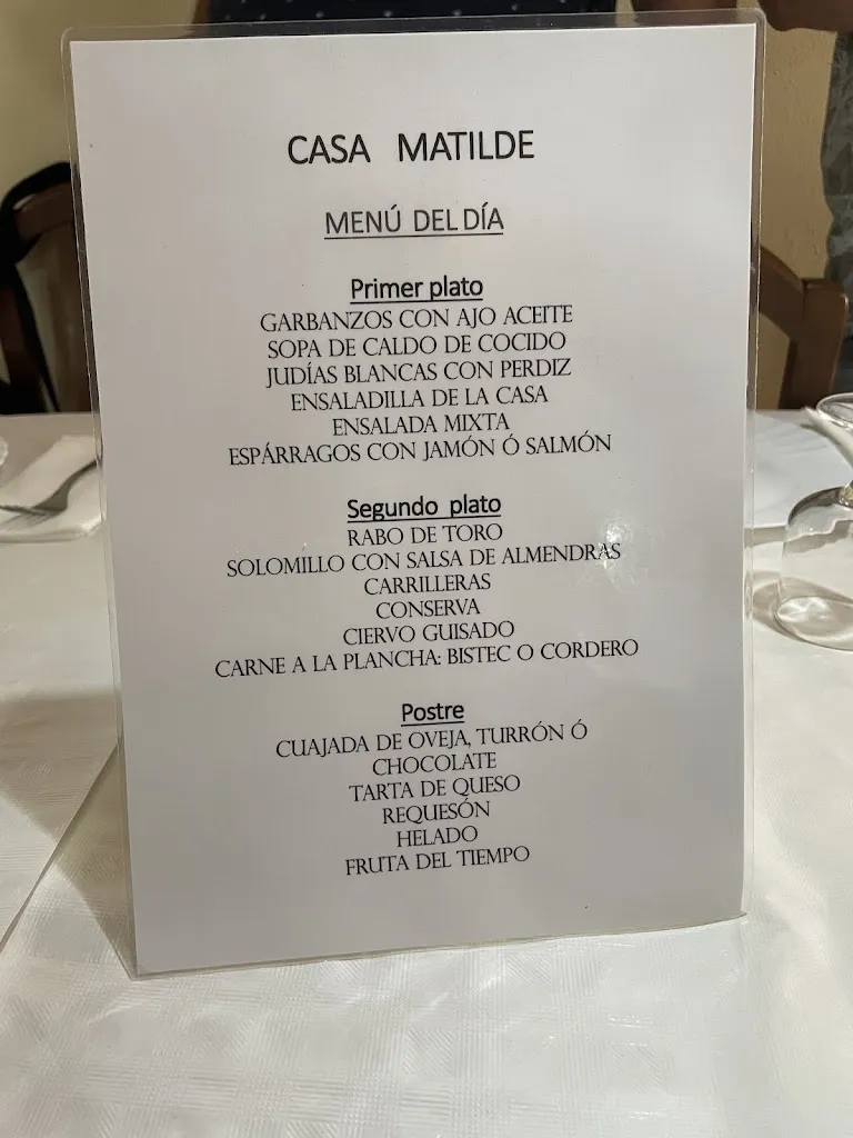 Menu_Casa Matilde_Mazaleón_immagine_3