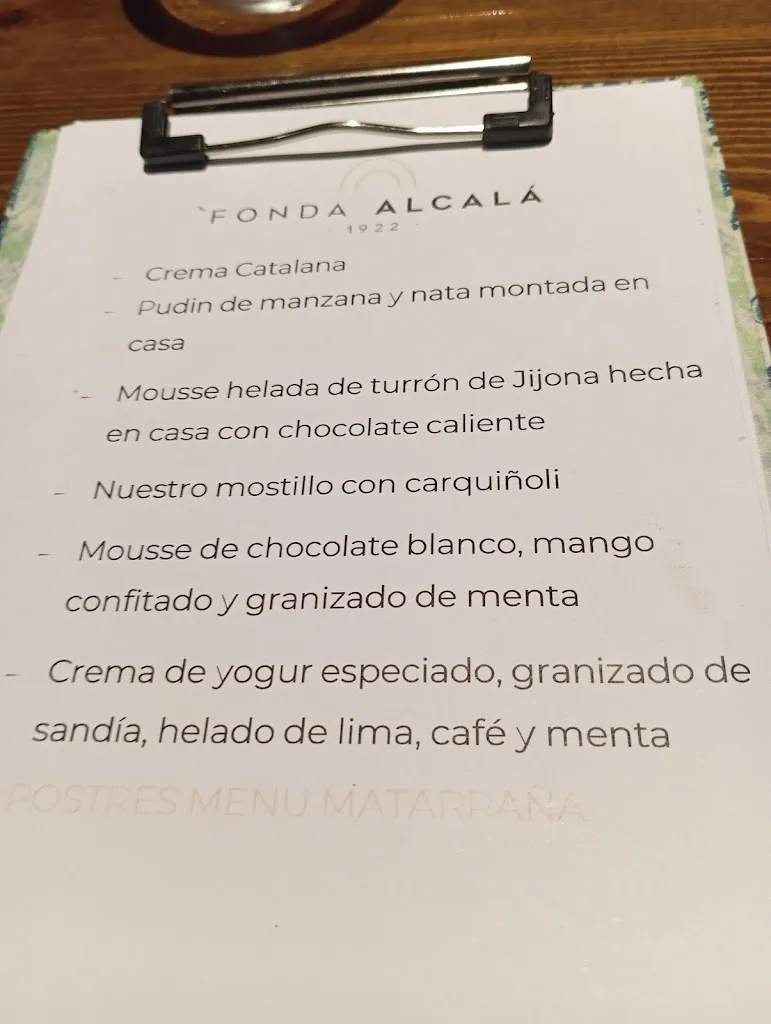 Menü_Fonda Alcalá_Mazaleón_Bild_2