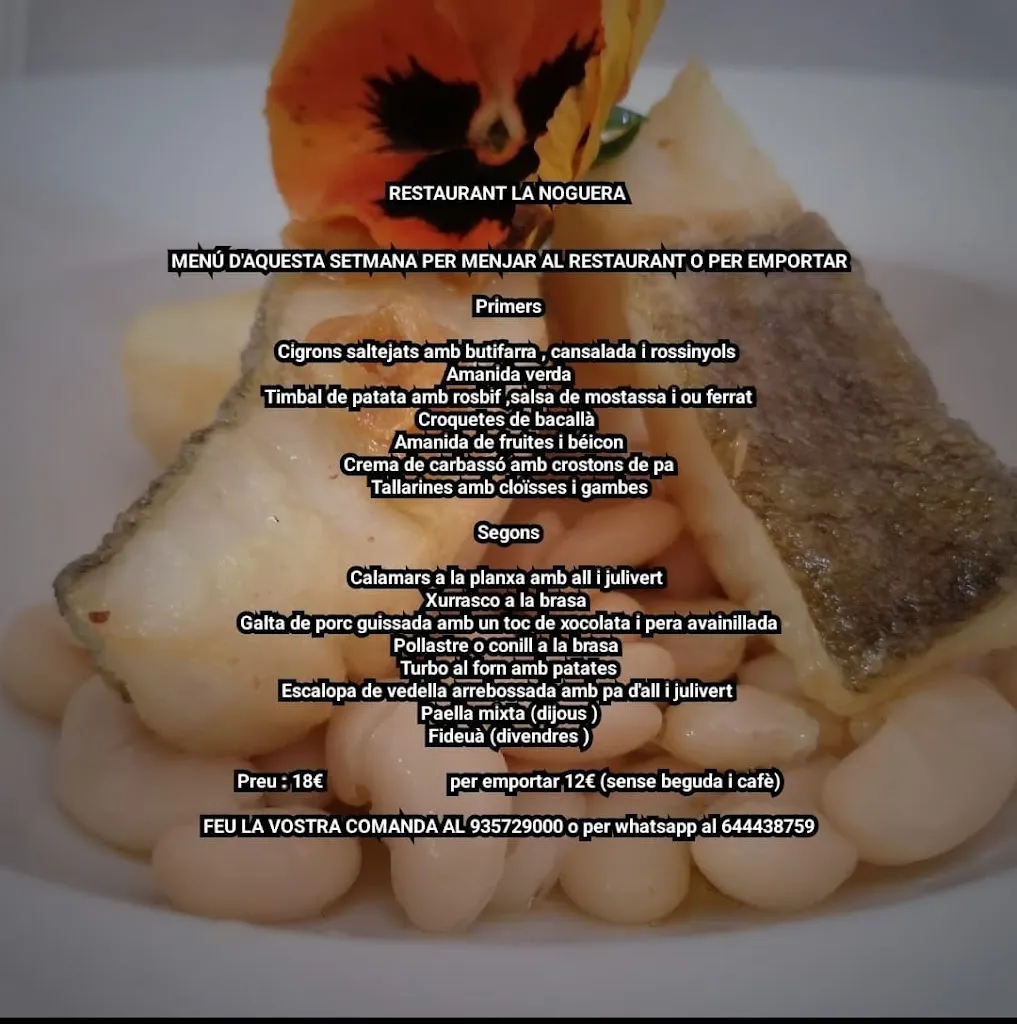 Menu_Restaurant La Noguera_Nogueras_image_1