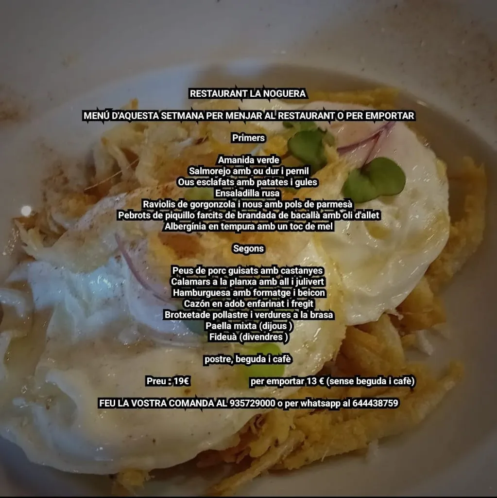Menu_Restaurant La Noguera_Nogueras_image_2