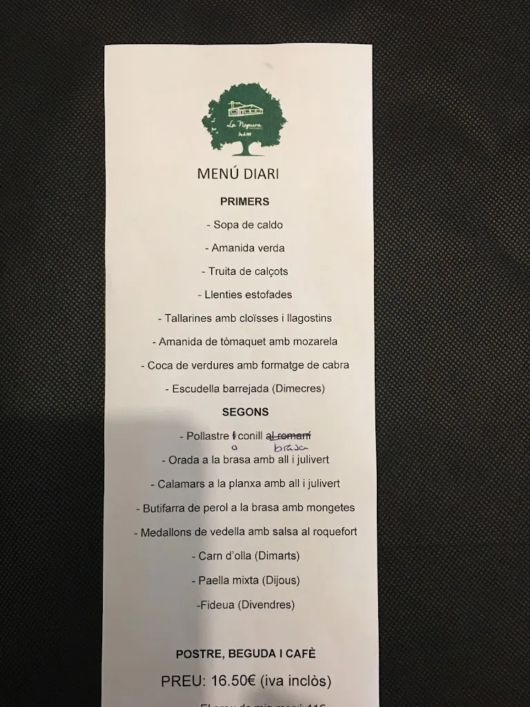 Menu_Restaurant La Noguera_Nogueras_image_4