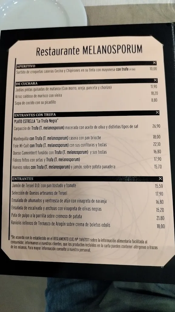 Menu_Restaurante Melanosporum_Mora de Rubielos_image_2