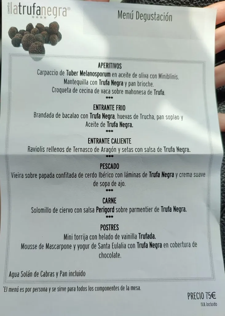 Menu_Restaurante Melanosporum_Mora de Rubielos_image_4