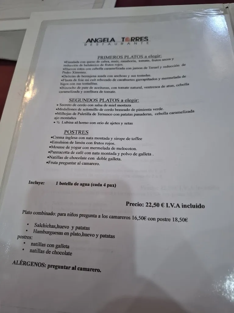 Menu_RESTAURANTE ÁNGELA TORRES._Mora de Rubielos_image_1
