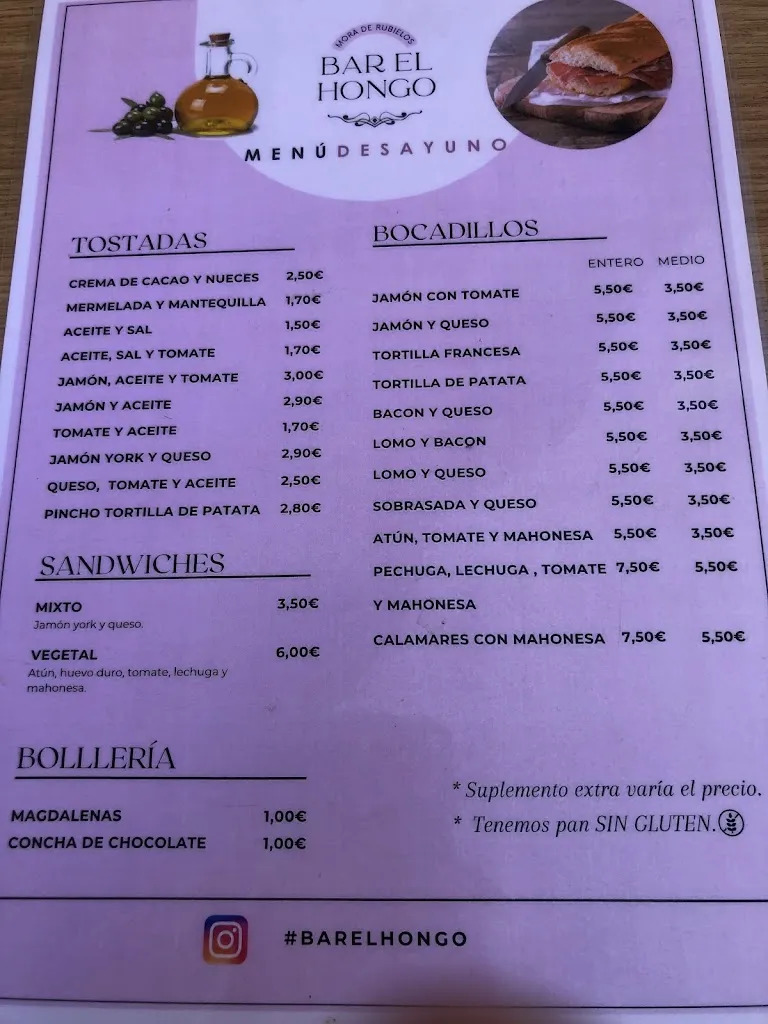 Menu_Bar El Hongo_Mora de Rubielos_immagine_2