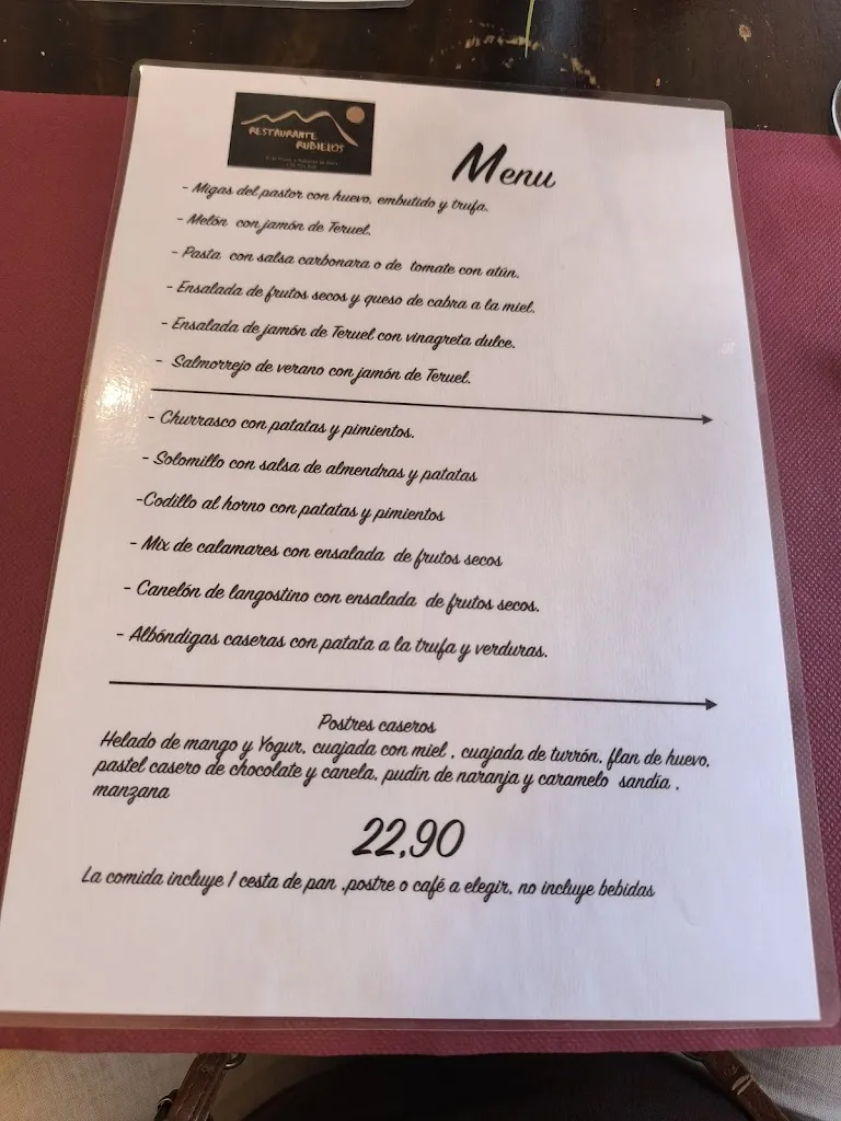 Menu_Rte Rubielos_Mora de Rubielos_image_1