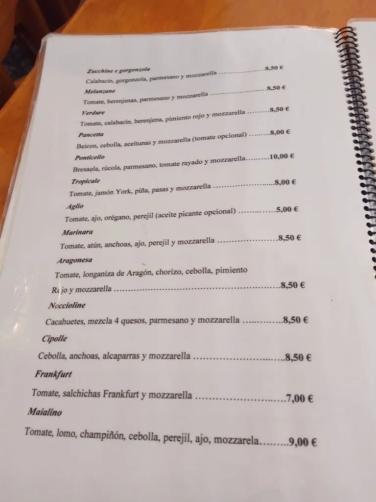 Menu_Pizzeria Il Ponticello_Mora de Rubielos_image_4