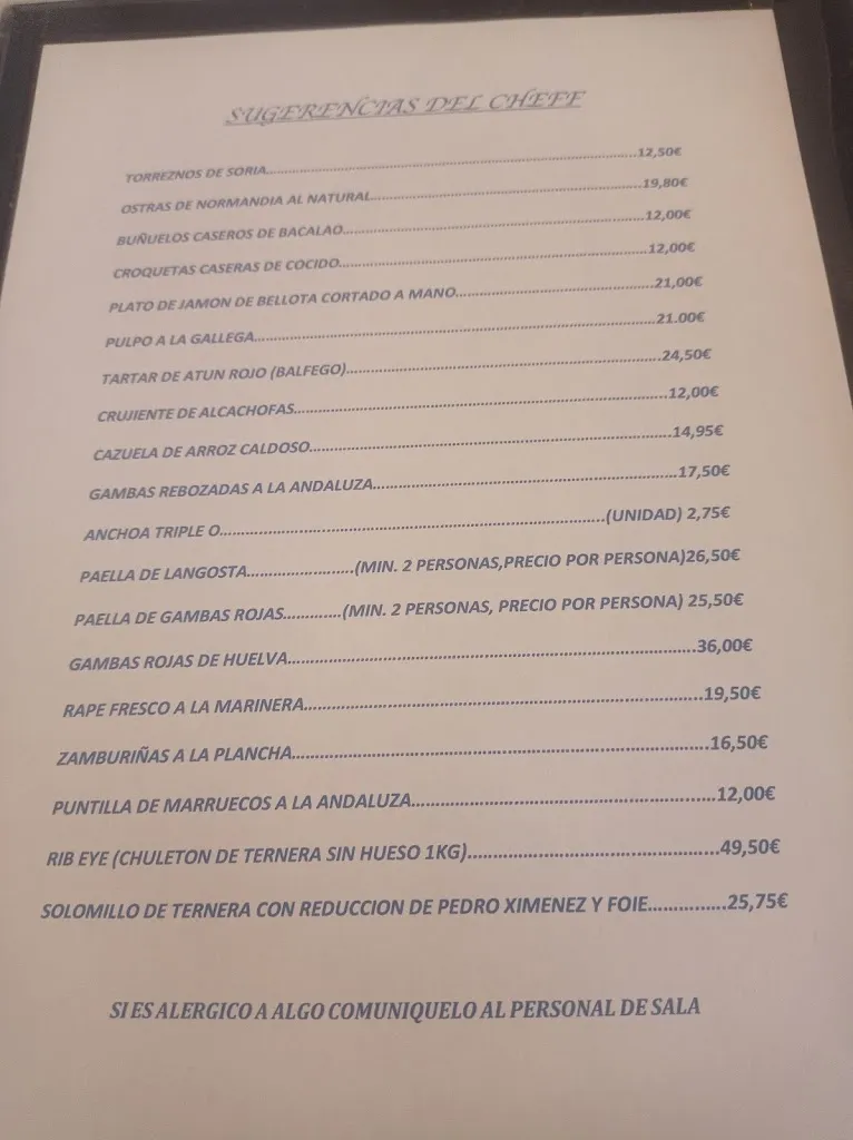 Menu_Restaurant Marisqueria Macael_Macael_image_1