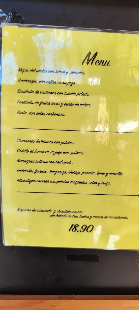 Menu_Restaurante El Plano._Mora de Rubielos_image_1