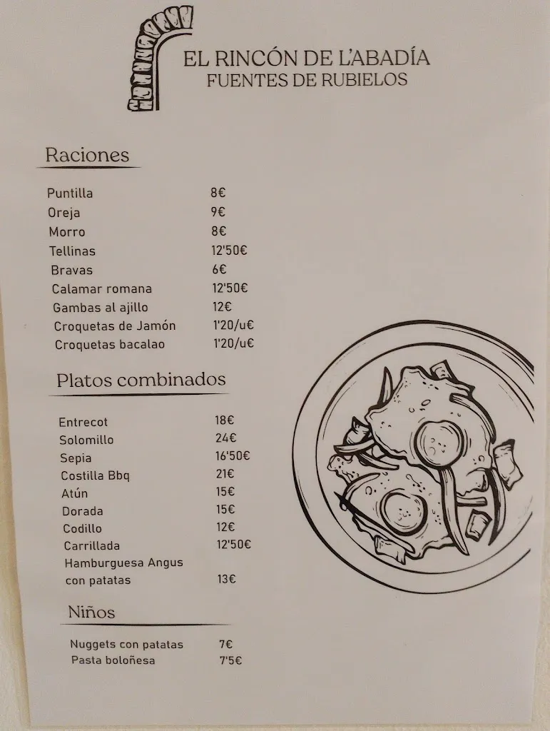 Menu_El Rincón de la Abadía_Mora de Rubielos_image_2