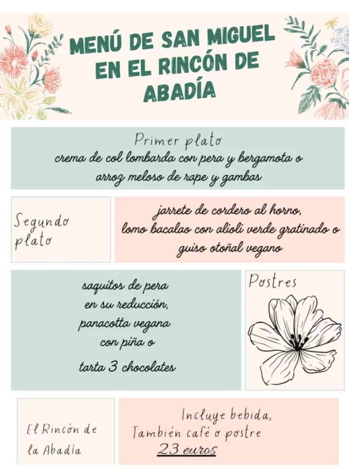 Menu_El Rincón de la Abadía_Mora de Rubielos_image_3