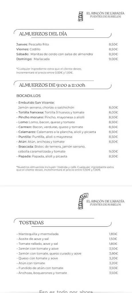 Menu_El Rincón de la Abadía_Mora de Rubielos_image_4