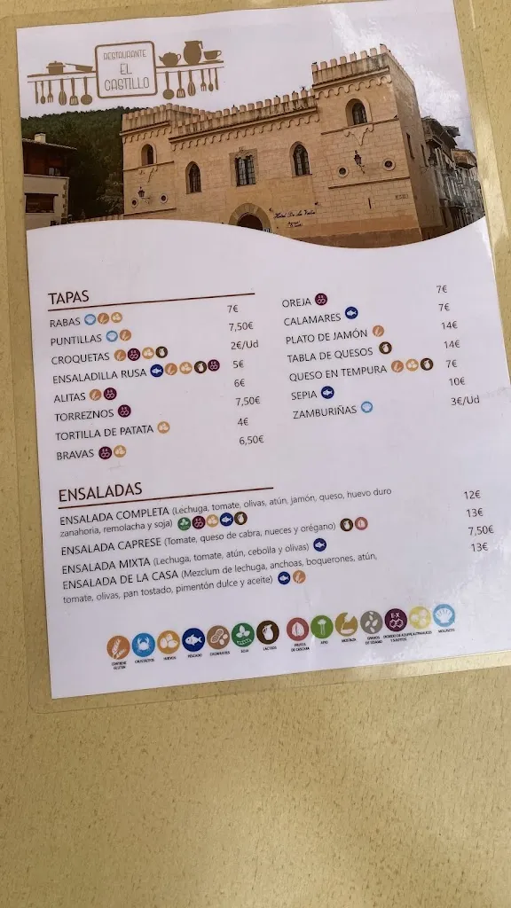 Menu_Restaurante El Castillo_Mora de Rubielos_immagine_1