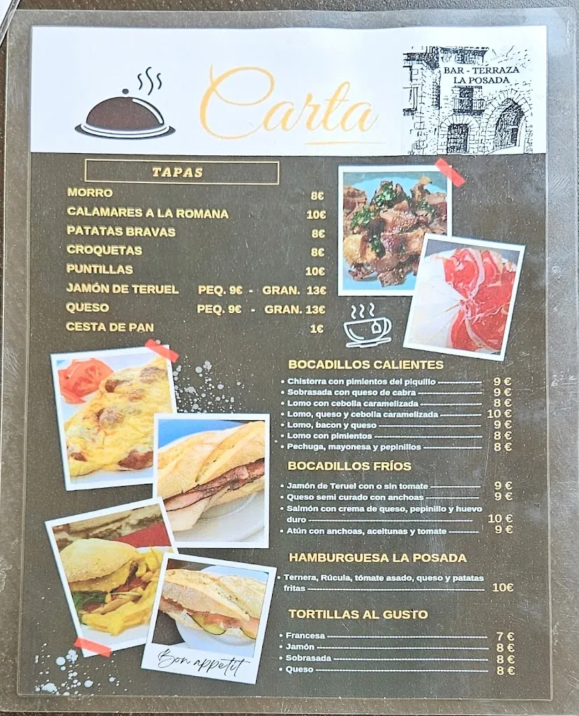 Menu_Bar La Posada_Mora de Rubielos_image_2