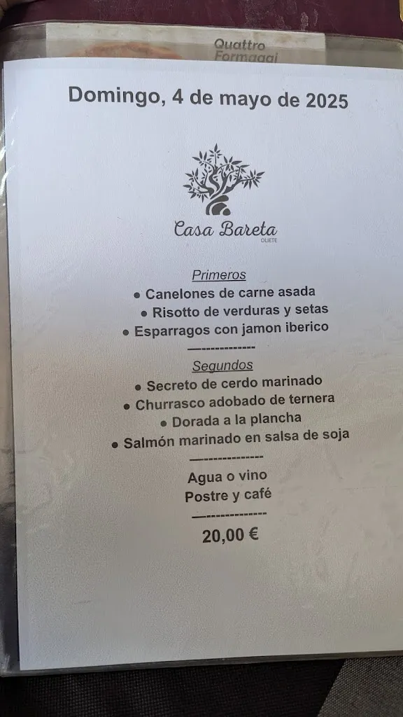 Menu_Bar-Restaurante El Pesador-Casa Bareta_Oliete_image_1